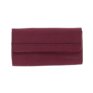 CALVIN KLEIN BURGUNDY CLUTCH PURSE